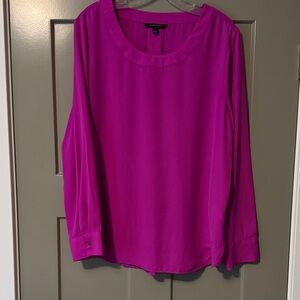 Banana Republic Vibrant Magenta Blouse
